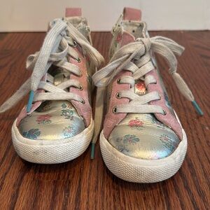 Mini Boden Leather Hightops Size 29